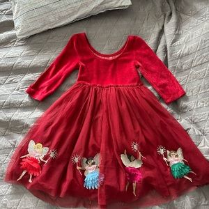 Velvet Bodice Tulle Dress with fairy decorations